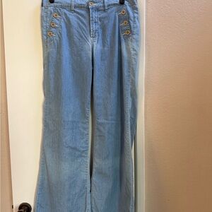 NYDJ Light Blue Sailor Flare Jeans